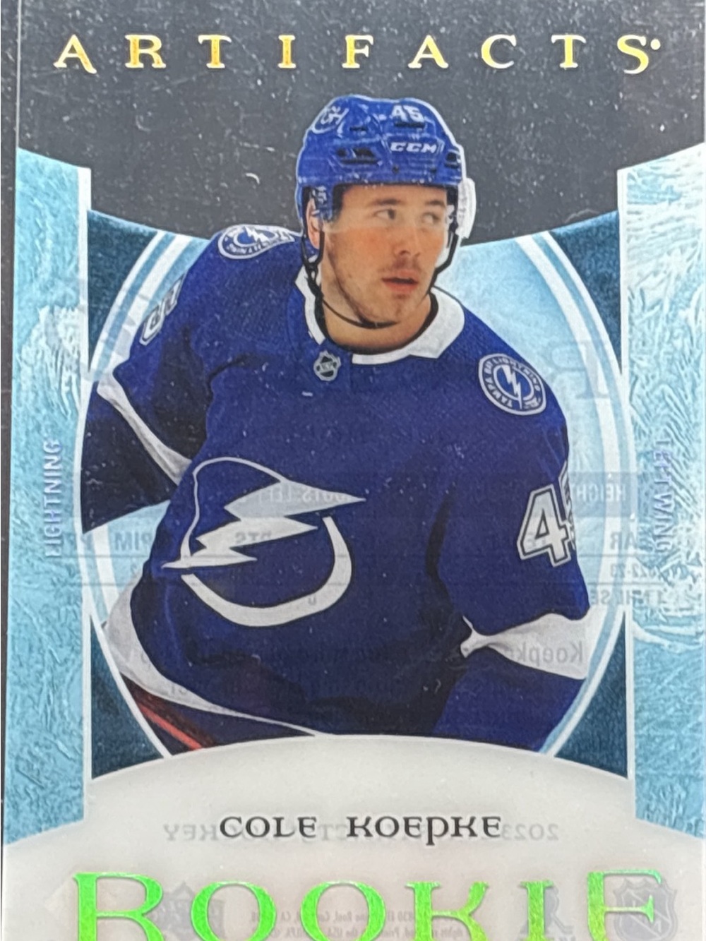 Upper Deck Cole Kepler Rookie Trading Card - Artifacts Collection